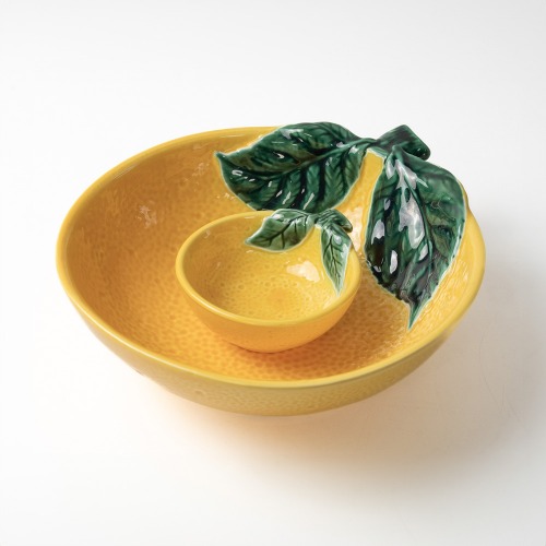[2p] Vegetable fruit-shaped pottery (tangerine)