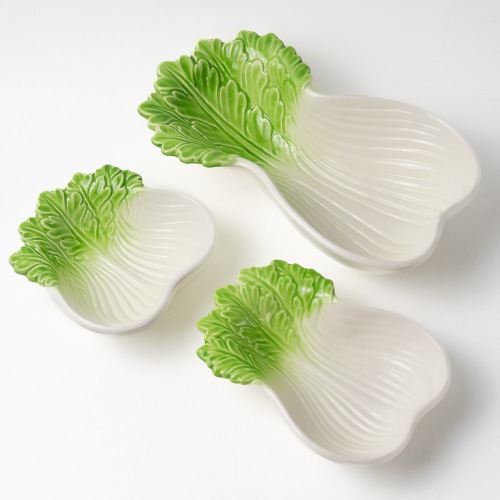 [3p] Vegetable fruit-shaped pottery (cabbage)