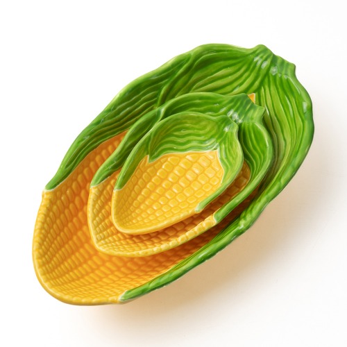 [3p] Vegetable fruit-shaped pottery (corn)